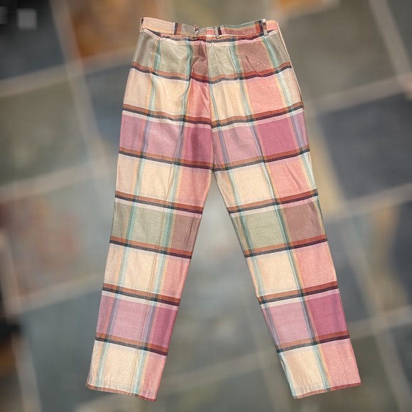 VINTAGE PLAID PANTS ~ True Vintage Plaid Slacks ~ Size 8 - Picture 3 of 10